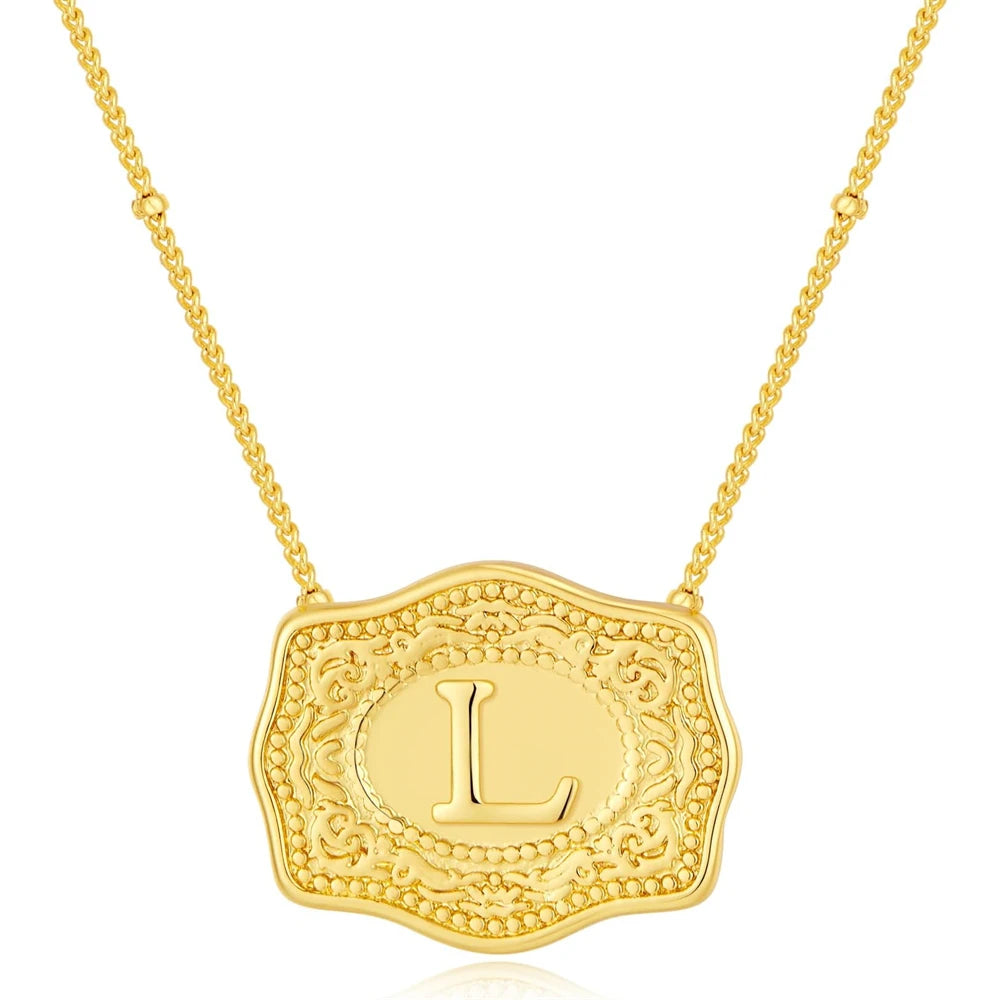 Golden Rein Home Buckle Necklace's