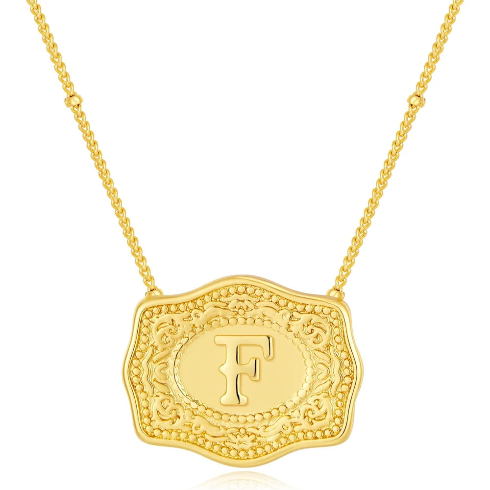 Golden Rein Home Buckle Necklace's