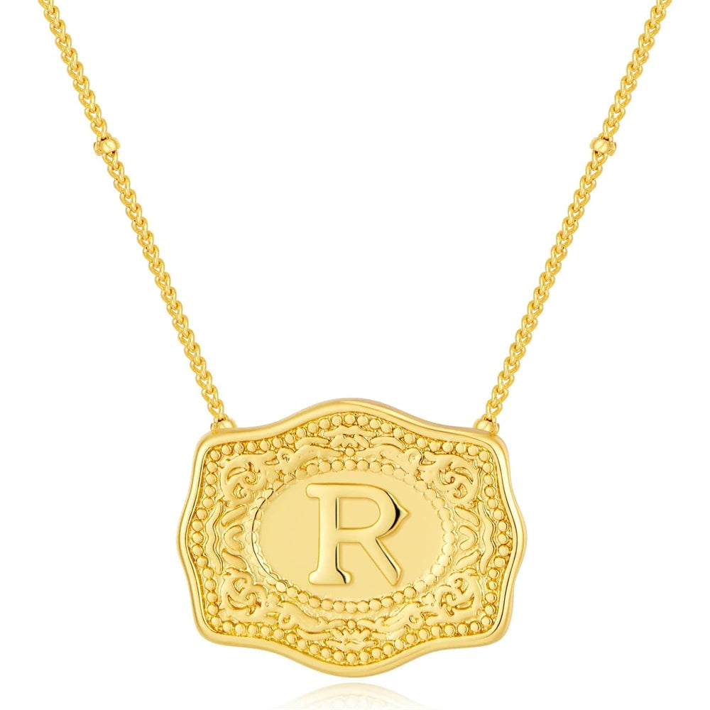 Golden Rein Home Buckle Necklace's