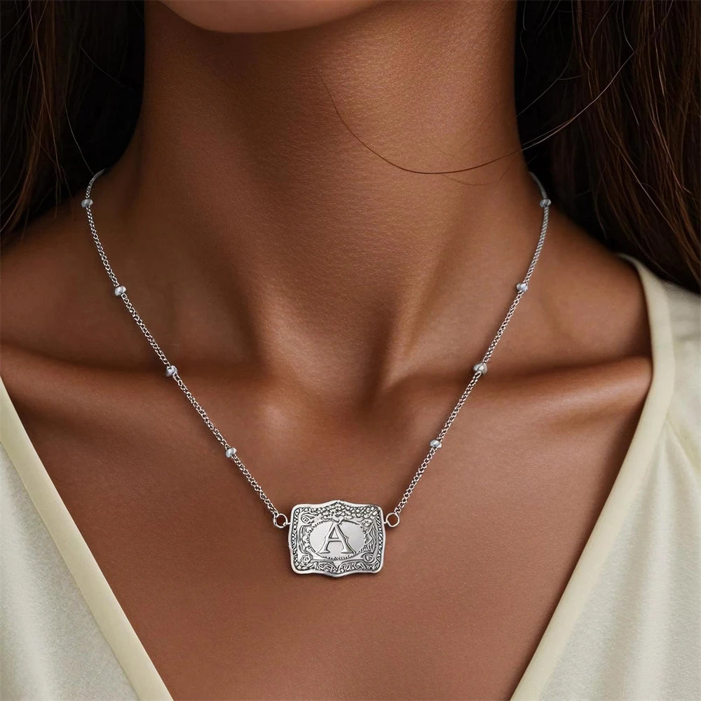 Golden Rein Home Buckle Necklace's