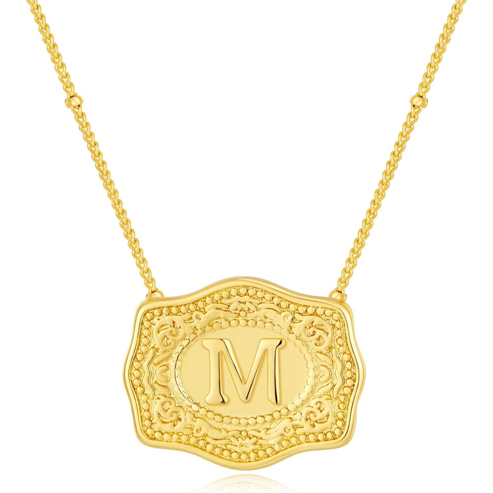 Golden Rein Home Buckle Necklace's
