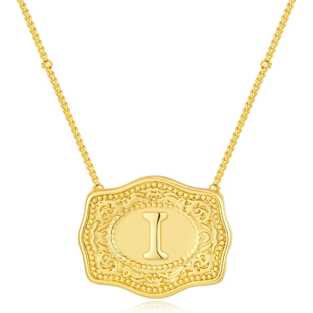 Golden Rein Home Buckle Necklace's