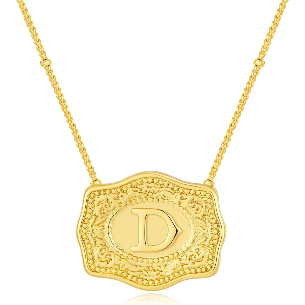 Golden Rein Home Buckle Necklace's