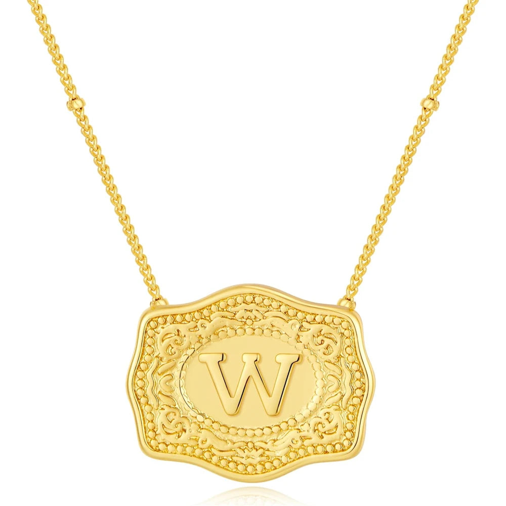 Golden Rein Home Buckle Necklace's