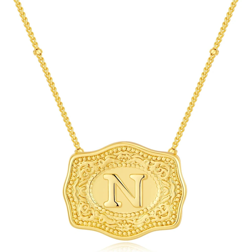 Golden Rein Home Buckle Necklace's