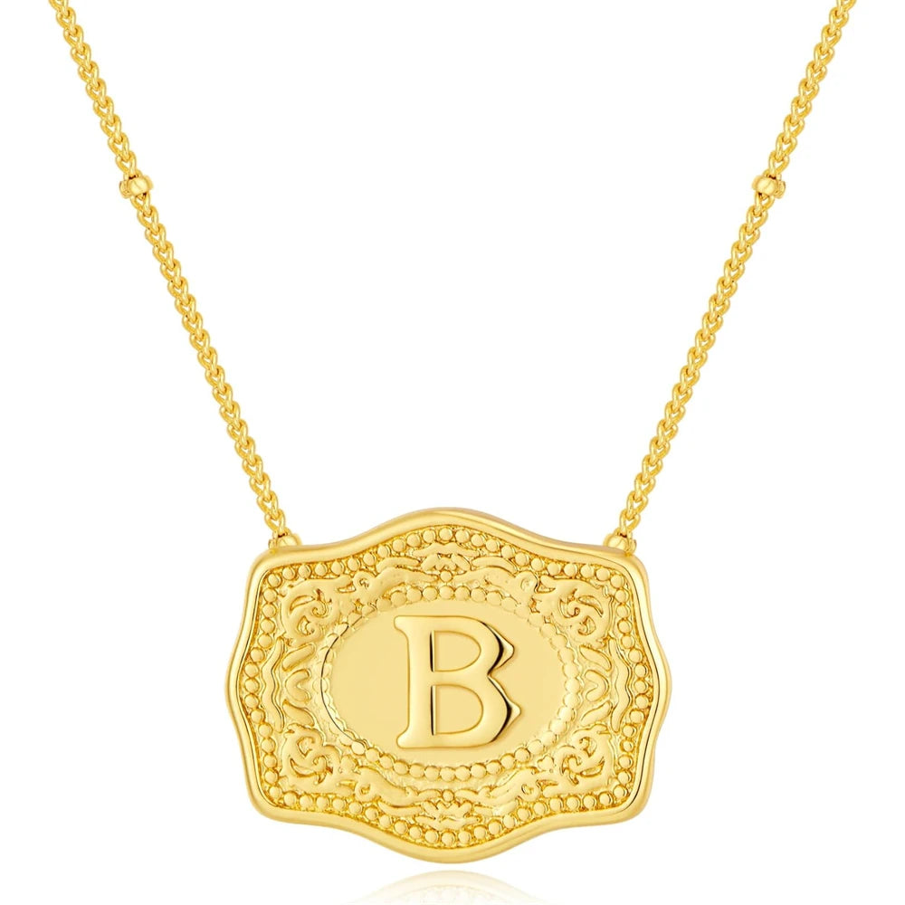 Golden Rein Home Buckle Necklace's