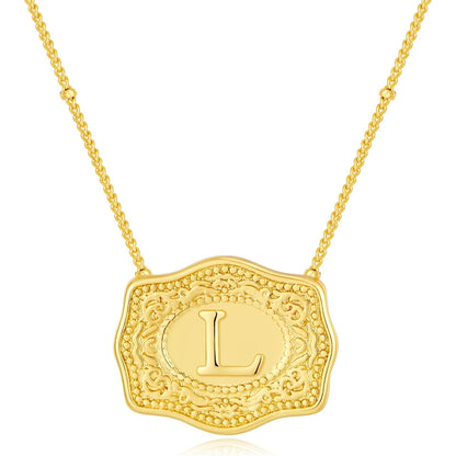 Golden Rein Home Buckle Necklace's