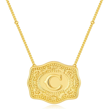 Golden Rein Home Buckle Necklace's