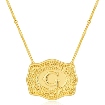 Golden Rein Home Buckle Necklace's