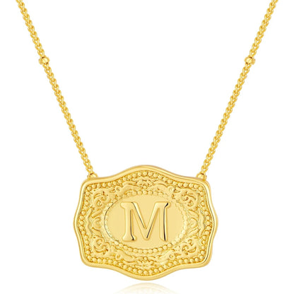 Golden Rein Home Buckle Necklace's