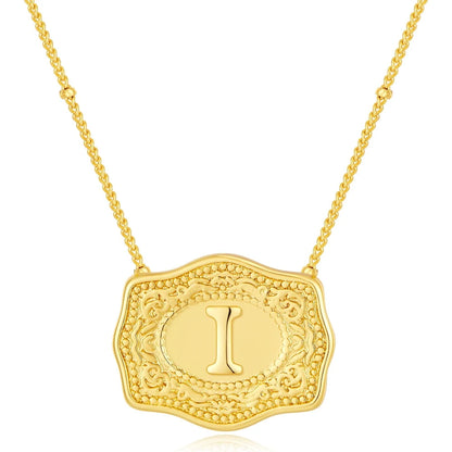 Golden Rein Home Buckle Necklace's