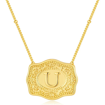 Golden Rein Home Buckle Necklace's
