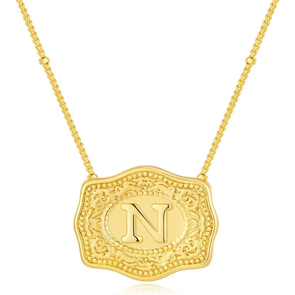 Golden Rein Home Buckle Necklace's