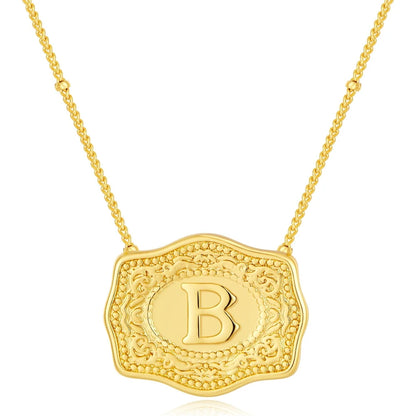 Golden Rein Home Buckle Necklace's